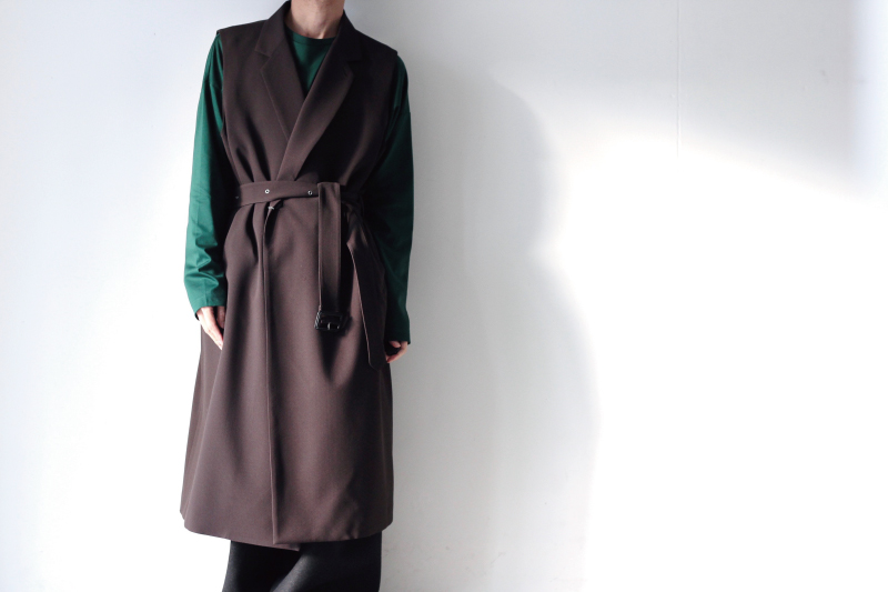 ETHOSENS(エトセンス) /SPLLTTED TRENCH COAT / E120-501（レイヤー