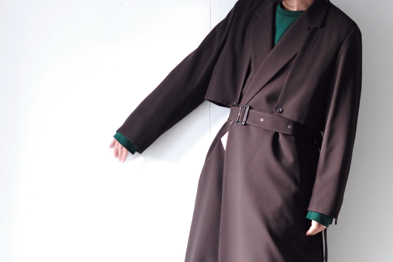 ETHOSENS(エトセンス) /SPLLTTED TRENCH COAT / E120-501（レイヤー