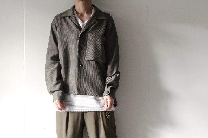 ETHOSENS(エトセンス) /HONEYCOMB CLOTH SHIRT / E120-302（ハニカム 