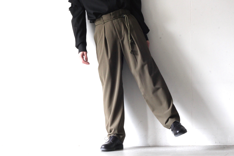 初売りセール) - ETHOSENS スラックス rope setup20ss pattern pattern