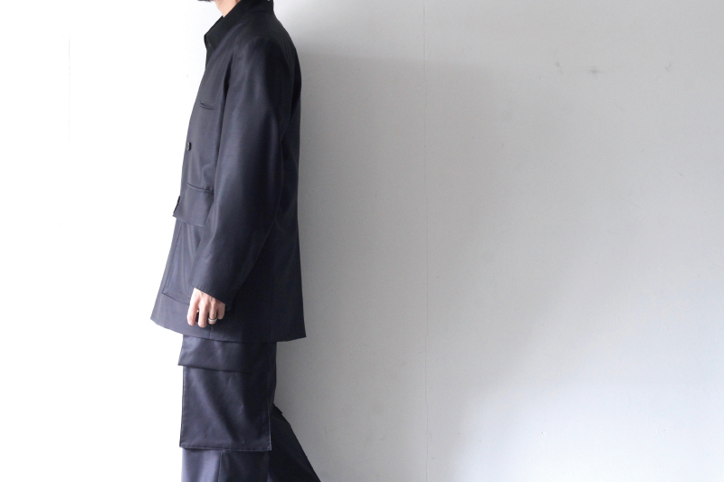 ETHOSENS(エトセンス) /NO COLLAR POCKET JACKET / E120-402(ノー ETHOSENS(エトセンス) /NO COLLAR POCKET JACKET / E120-402(ノー