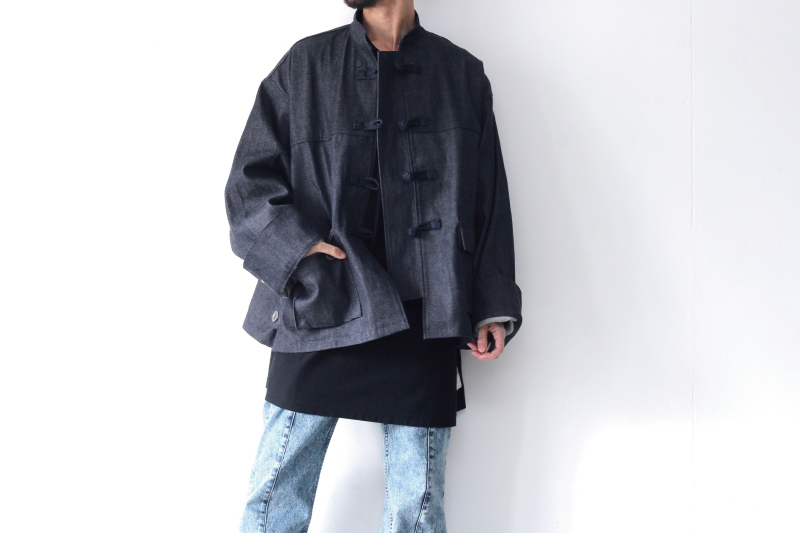 TENDER PERSON(テンダーパーソン) / デニムチャイナシャツ:CHINA SHIRT TENDER PERSON(テンダーパーソン) / デニムチャイナシャツ:CHINA SHIRT
