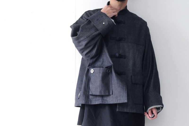 TENDER PERSON(テンダーパーソン) / デニムチャイナシャツ:CHINA SHIRT TENDER PERSON(テンダーパーソン) / デニムチャイナシャツ:CHINA SHIRT