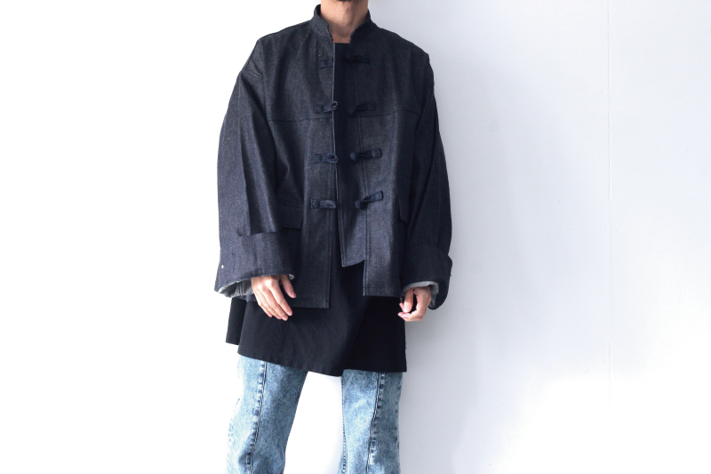 TENDER PERSON(テンダーパーソン) / デニムチャイナシャツ:CHINA SHIRT TENDER PERSON(テンダーパーソン) / デニムチャイナシャツ:CHINA SHIRT