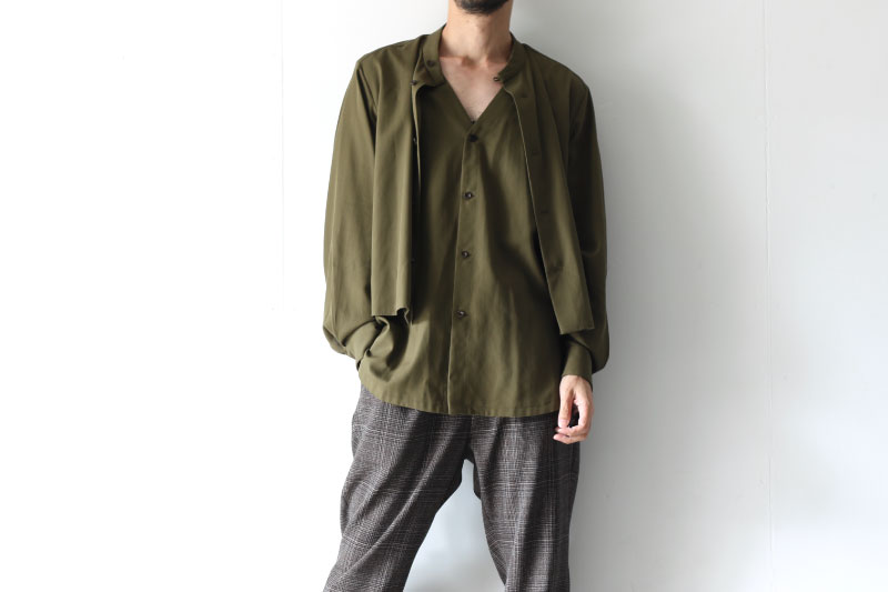 ETHOSENS(エトセンス) / LAYER SHIRT / E220-205（レイヤーシャツ)の