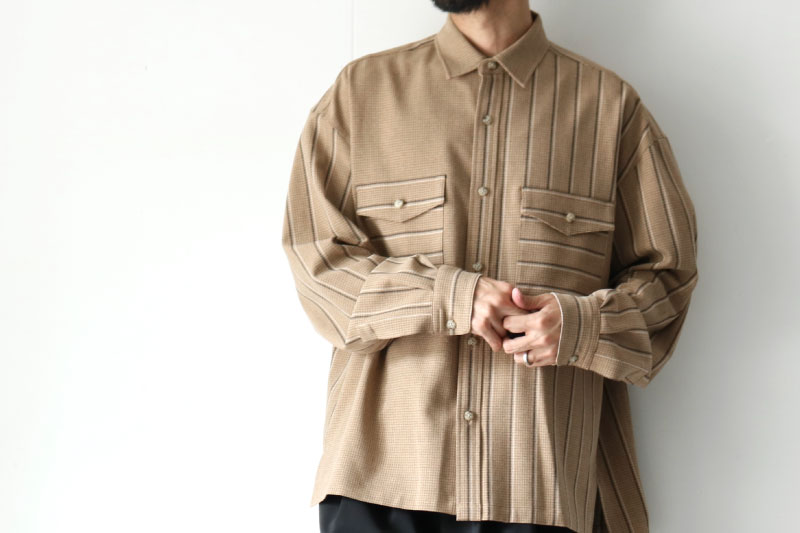 TAUPE[トープ] / CPOシャツ(SWITCHING STRIPED CPO SHIRT/TPM20304003)の通販−公式取り扱い