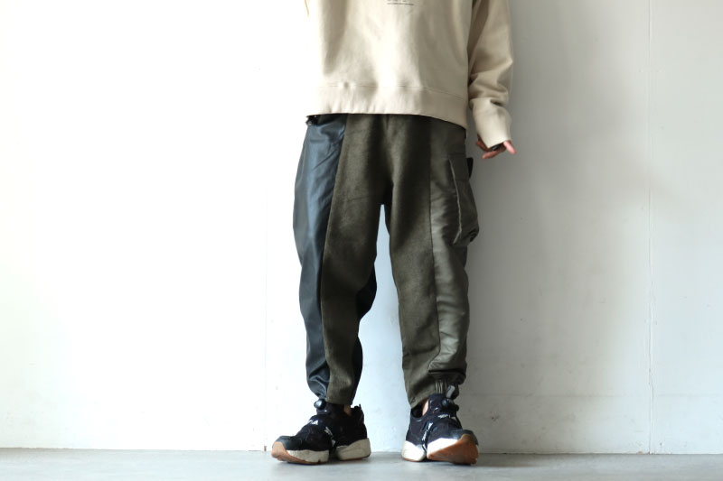 STOF(ストフ) /多重人格サルエルパンツ（SWITCHING SARROUEL PANTS /  SF20AW-05）の通販−公式取り扱いセレクトショップ ALuvous/一万円以上送料無料<大阪,中崎町>