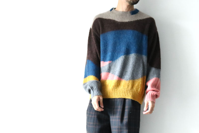 TAUPE[トープ] / モヘアセーター(MOHAIR INTARSHA CREWNECK SWEATER ...