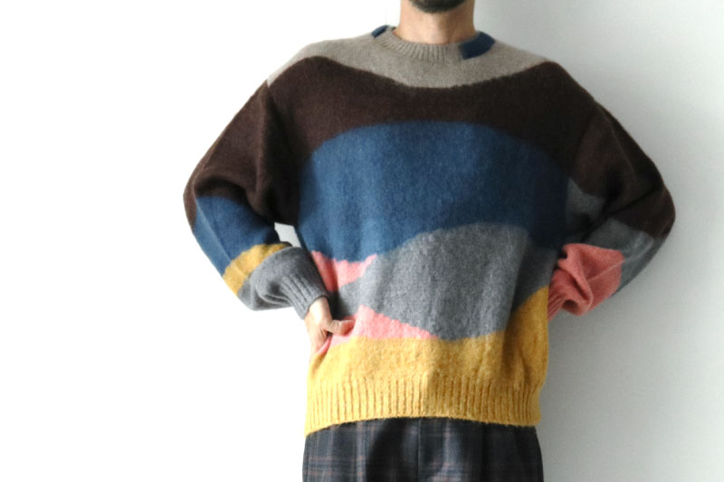 TAUPE[トープ] / モヘアセーター(MOHAIR INTARSHA CREWNECK SWEATER ...