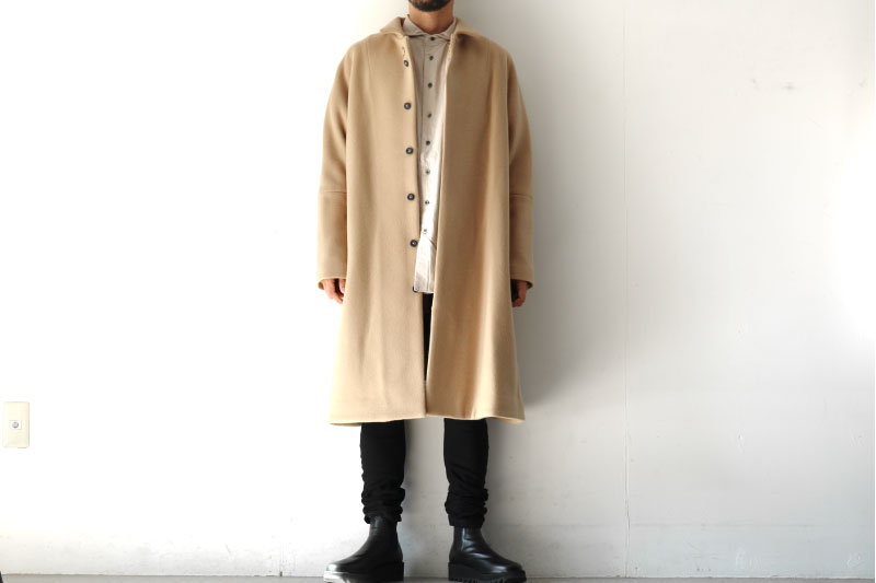 『STILL BY HAND』 Stand Fall Collar Coat