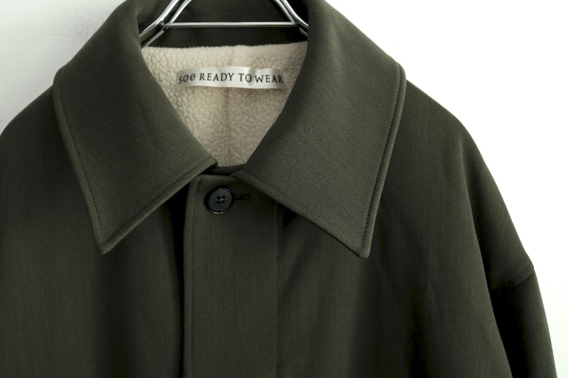 soe(ソーイ) / ステカラーコート<BOA LINNING SOUTIEN COLLAR COAT 