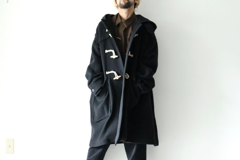 yoshiokubo ヨシオクボ 20AW TWIST DUFFLE COAT ツイストダッフルコート ブラック 3