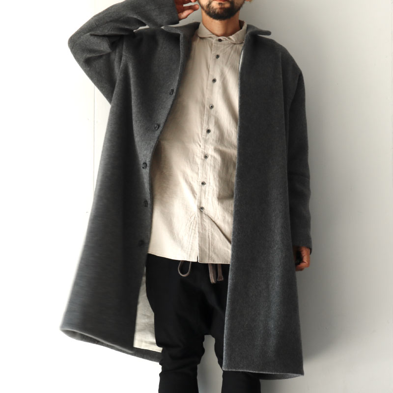 『STILL BY HAND』 Stand Fall Collar Coat