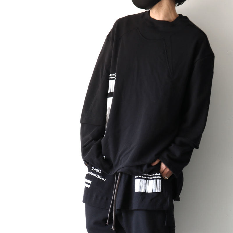 A.F ARTEFACT / レイヤードスウェット（COMBI SWEATER TOP / ag-3005 
