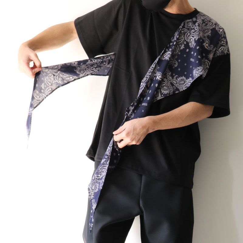 yoshio kubo GROUNDFLOOR(ヨシオクボ) /スカーフTシャツ(SCARF S/S T