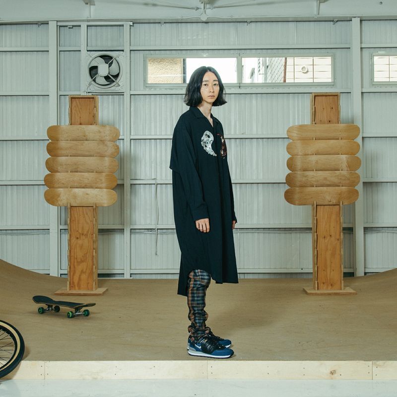 Stof ストフ ロングシャツ In And Yan Long Shirt Sf21ss 18 の通販 公式取り扱いセレクトショップ Aluvous 一万円以上送料無料 大阪 中崎町