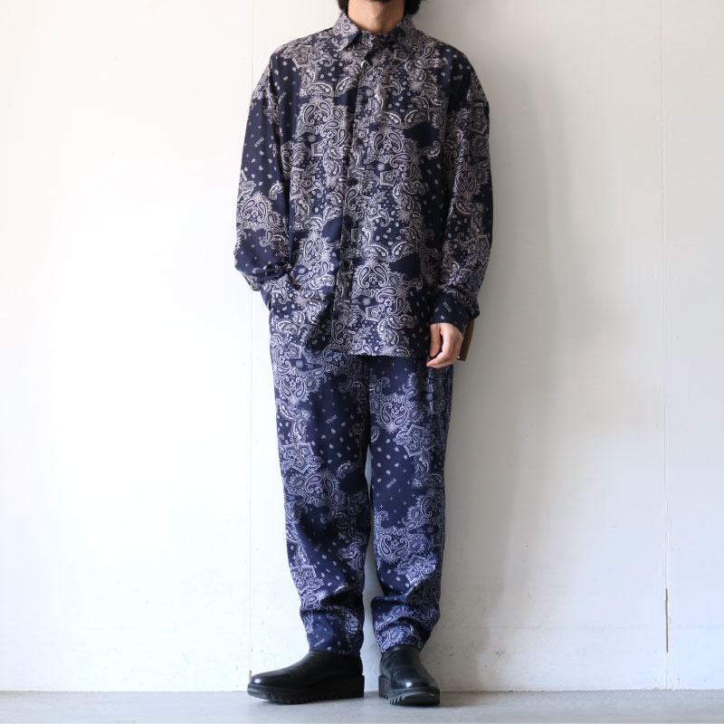 yoshio kubo GROUNDFLOOR(ヨシオクボ) / ペイズリーシャツ(L/S SHIRT 
