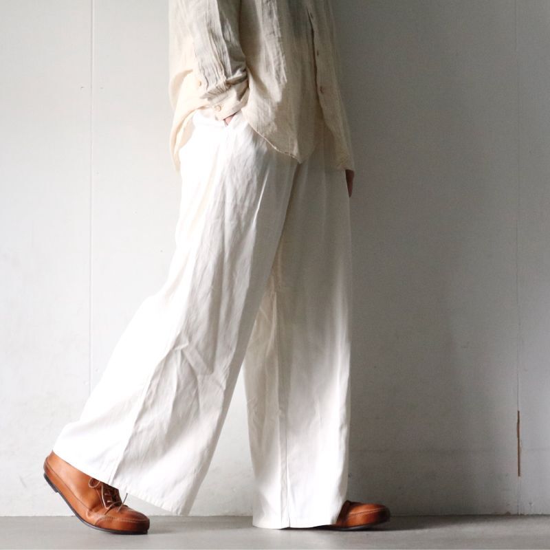 suzuki takayuki(スズキタカユキ) / ワイドパンツ(GATHERED PANTS[A213 