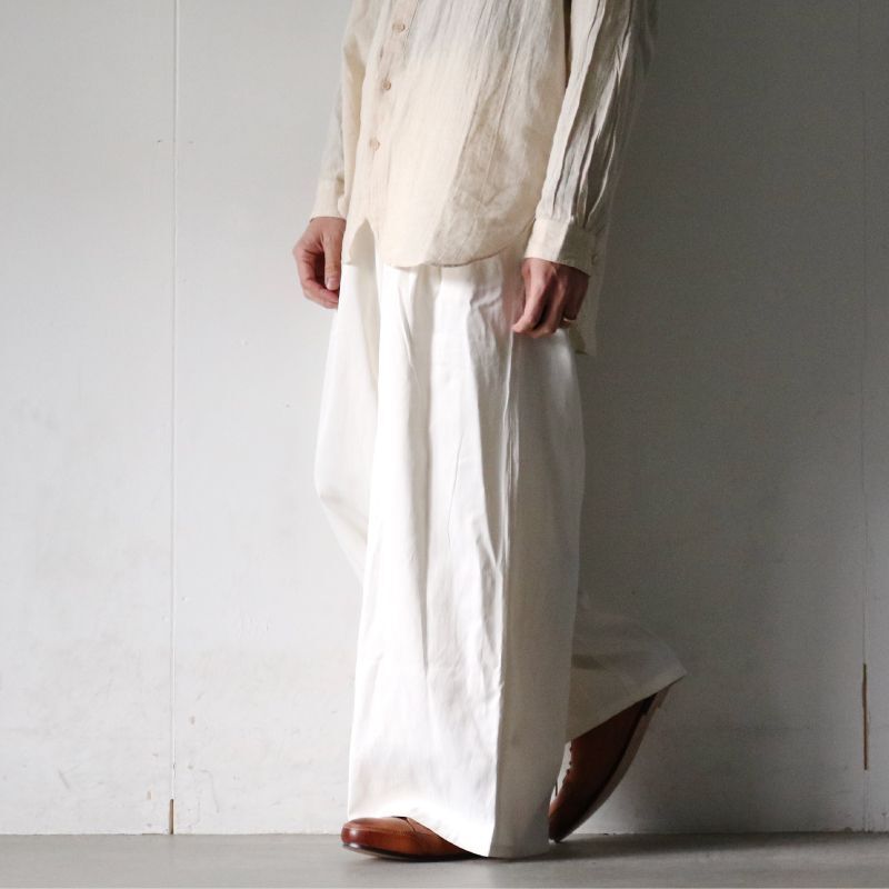 suzuki takayuki(スズキタカユキ) / ワイドパンツ(GATHERED PANTS[A213 