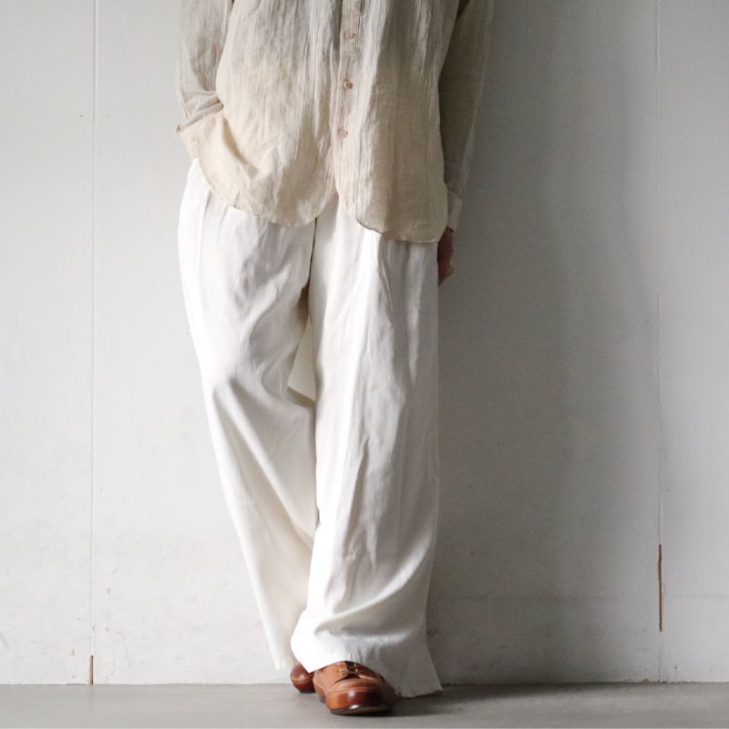 suzuki takayuki(スズキタカユキ) / ワイドパンツ(GATHERED PANTS[A213 