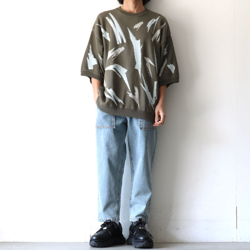 TAUPE[トープ] / ジャカードニット（PAINT PATTERN BOUCLE JACQUARD
