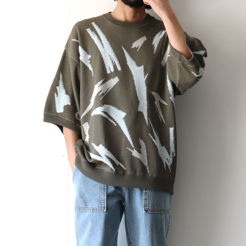 TAUPE[トープ] / ジャカードニット（PAINT PATTERN BOUCLE JACQUARD
