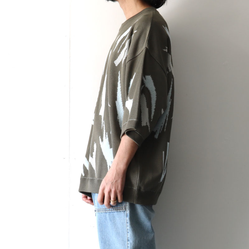 TAUPE[トープ] / ジャカードニット（PAINT PATTERN BOUCLE JACQUARD