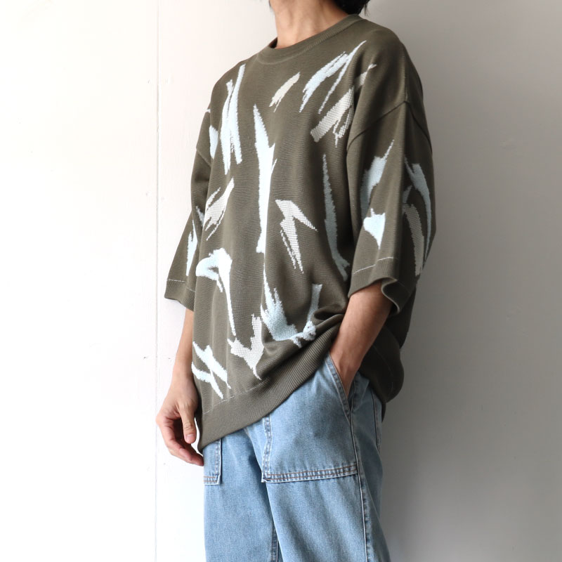 TAUPE[トープ] / ジャカードニット（PAINT PATTERN BOUCLE JACQUARD
