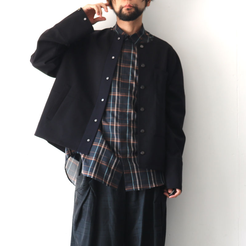 SISE(シセ) / ノーカラーブルゾン：NO COLLAR BLOUSON[21AW-IA-BL-01 ...