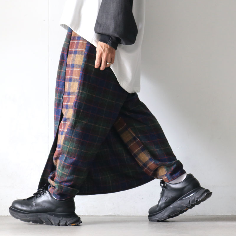STOF(ストフ) スカートパンツ（MIX CHECK SKIRT PANTS SF21AW-09）の通販−公式取り扱いセレクトショップ  ALuvous/一万円以上送料無料<大阪,中崎町>