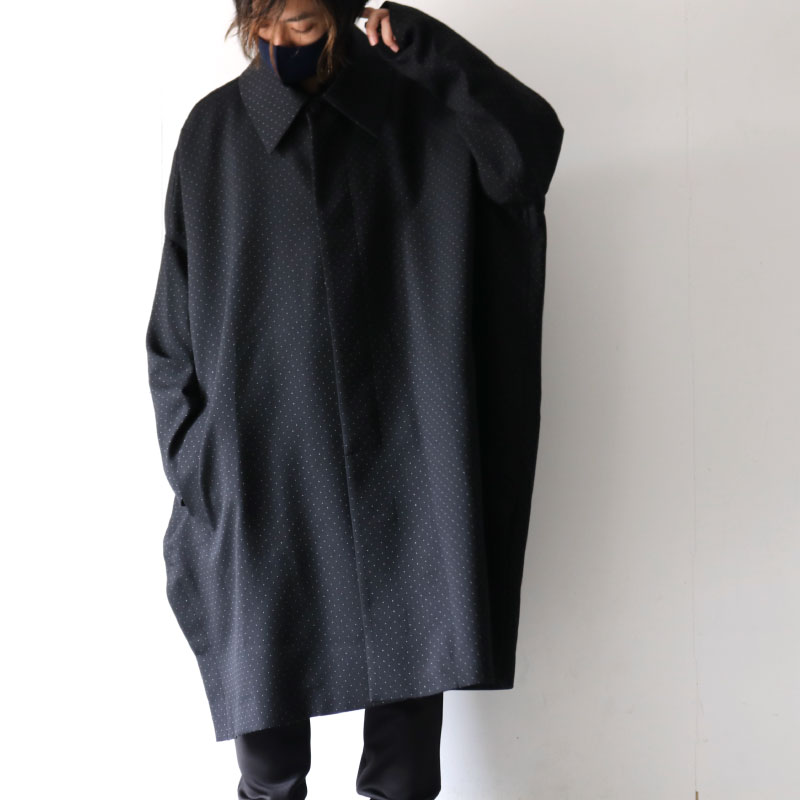 SISE(シセ) / ドットステンカラーコート：DOTS STAIN COLLER COAT[21AW 