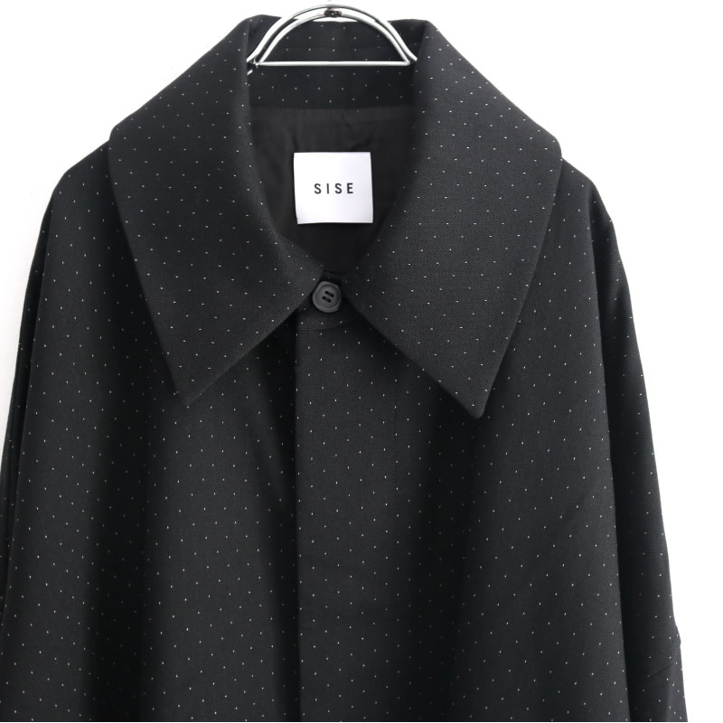 SISE(シセ) / ドットステンカラーコート：DOTS STAIN COLLER COAT[21AW 