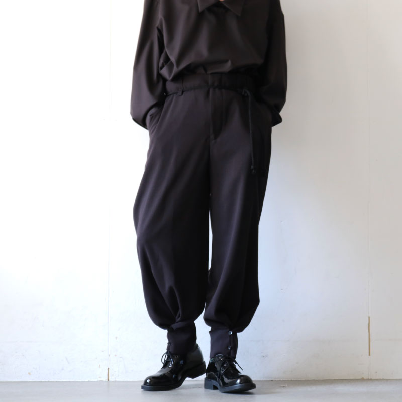 ETHOSENS(エトセンス) / TUCKED SLACKS / 4E221-74（ワイドスラックス