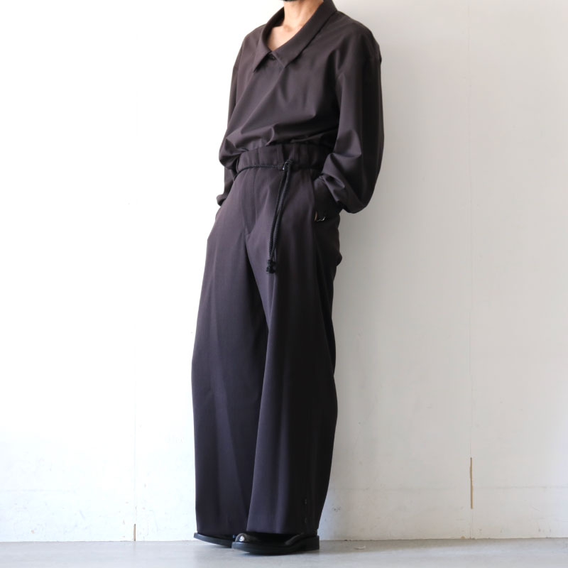 ETHOSENS(エトセンス) / TUCKED SLACKS / 4E221-74（ワイドスラックス
