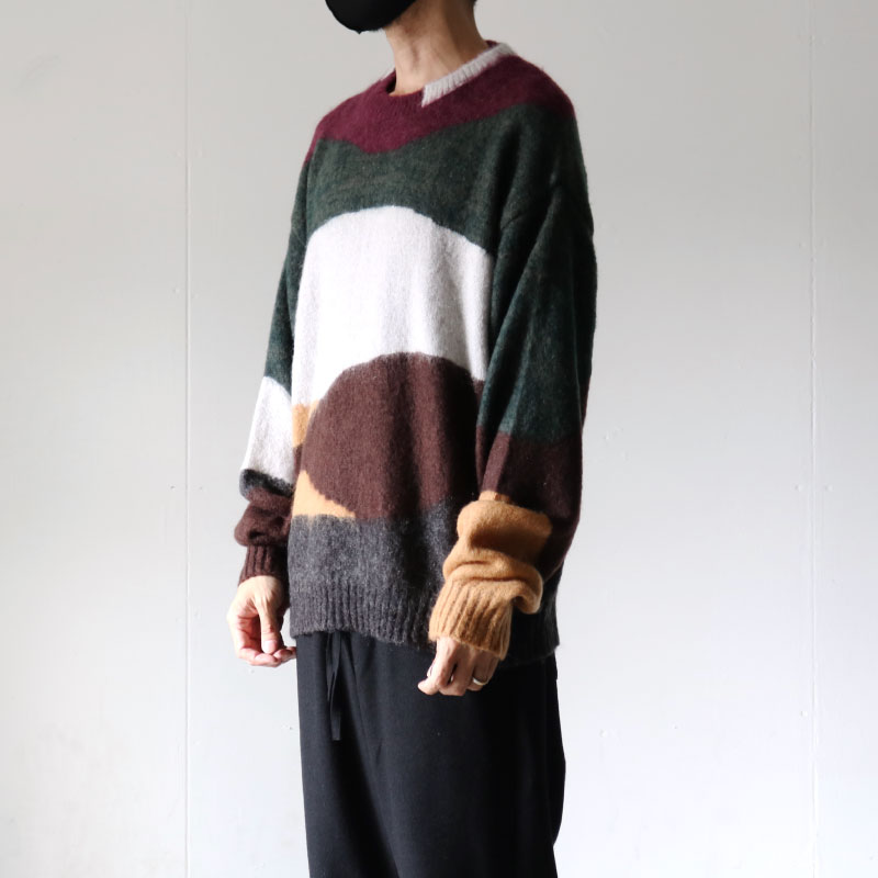 TAUPE[トープ] / モヘアインターシャニット（MOHAIR INTARSIA CREWNECK ...