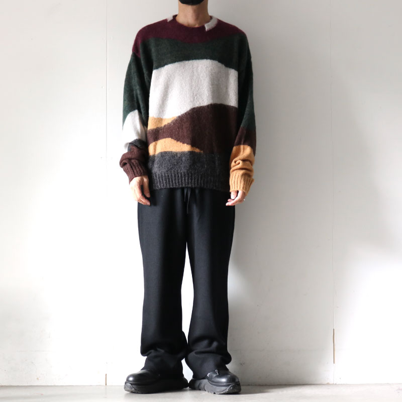 TAUPE[トープ] / モヘアインターシャニット（MOHAIR INTARSIA CREWNECK ...