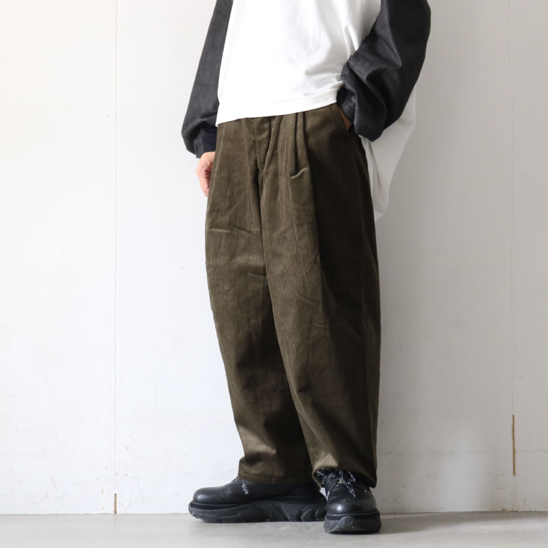 スズキタカユキ　wide legged pantsⅡ[nude stripe]