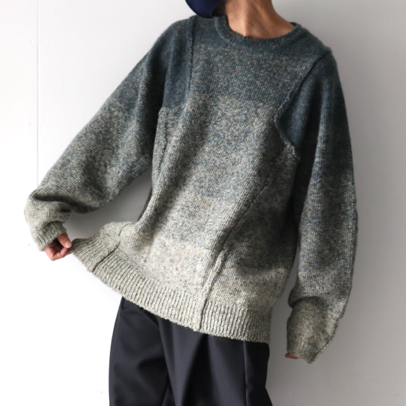 UNDECORATEDアンデコレイテッド,グラデーションニットGRADTION KNIT