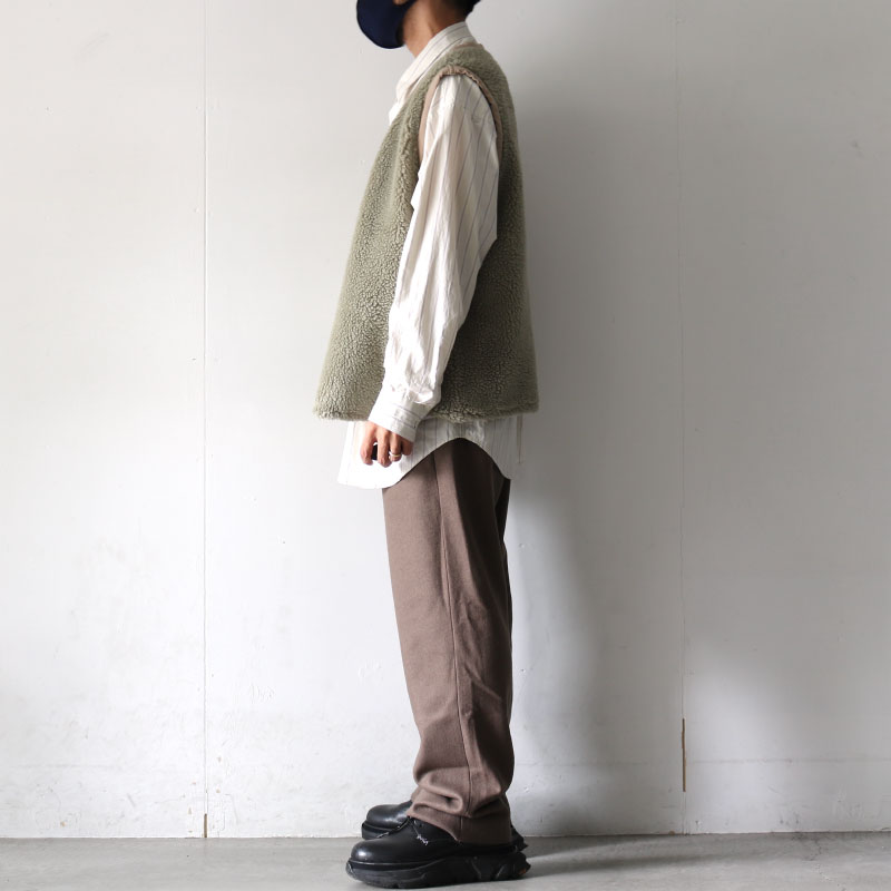 UNDECORATED(アンデコレイテッド)ボアベスト(WOOL BOA VEST[UDF21507]）の通販−公式取り扱いセレクトショップ  ALuvous/一万円以上送料無料<大阪,中崎町>