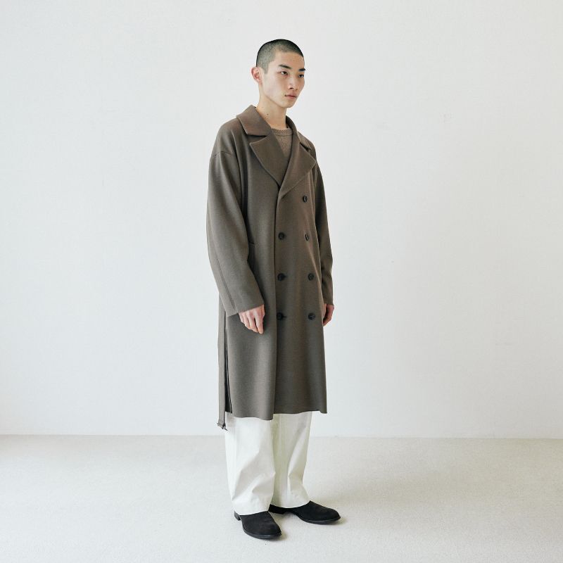 UNDECORATEDアンデコレイテッドニットコートS WOOL KNIT COAT