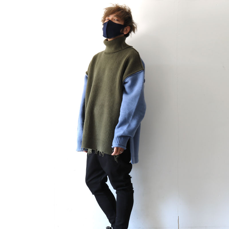 TAUPE[トープ] / タートルネックニット（BACKSIDE CRAFT TURTLE NECK