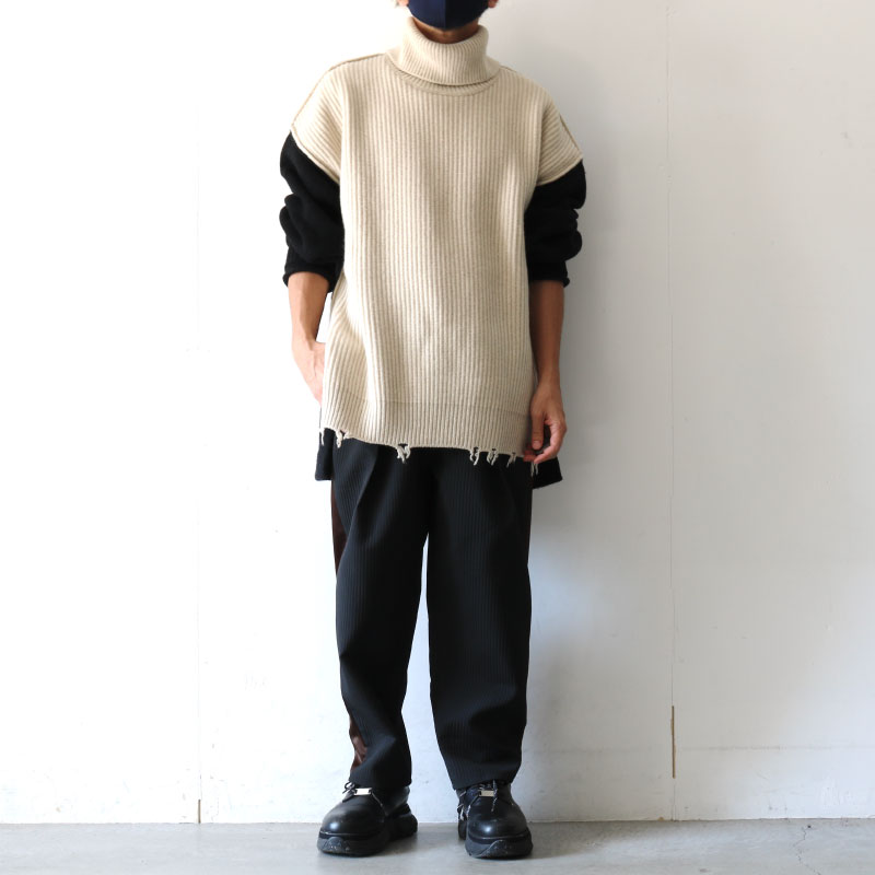 TAUPE[トープ] / タートルネックニット（BACKSIDE CRAFT TURTLE NECK