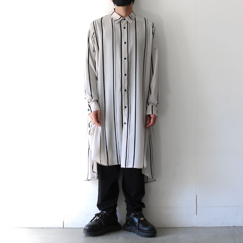 SISE(シセ) / ストライプロングシャツ：LONG SHIRTS[22SS-NS-SH-01]の