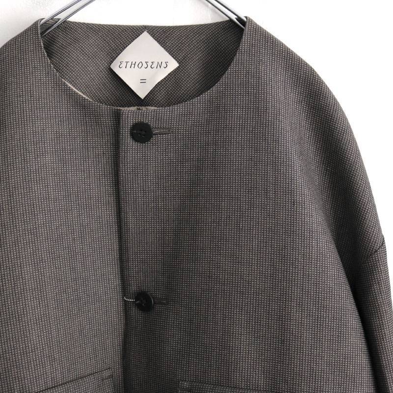 ETHOSENS(エトセンス) / COLLARLESS BLOUSON / 5E122-44(カラーレス