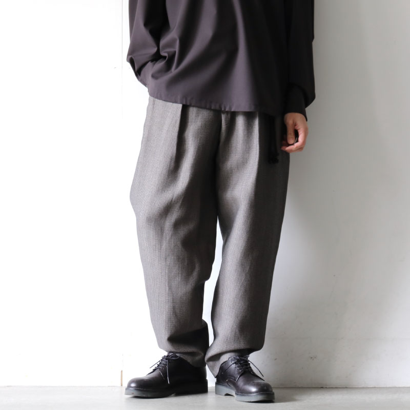 ETHOSENS(エトセンス) / HONEYCOMB TAPERED SLACKS / 5E122-75