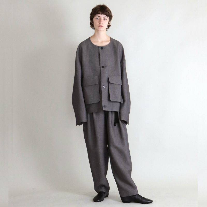 新品】ETHOSENS Collarless blouson | www.innoveering.net