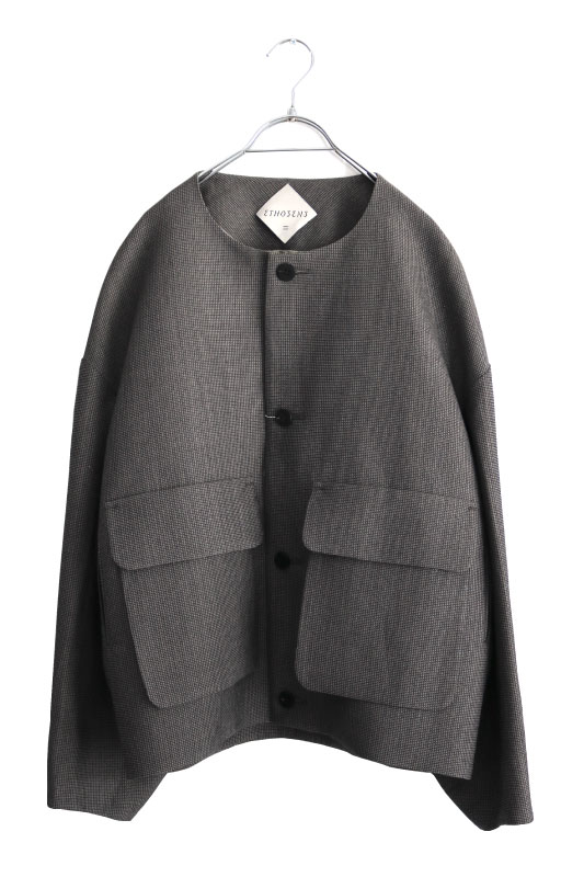 ETHOSENS(エトセンス) / COLLARLESS BLOUSON / 5E122-44(カラーレス