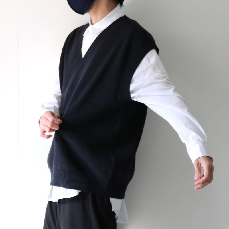 STUDIO NICHOLSON(スタジオニコルソン) / 12GG MERINO KNIT VEST