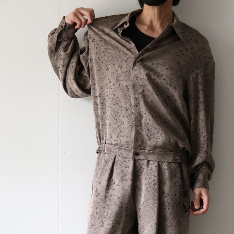 ETHOSENS / ジャカードシャツ