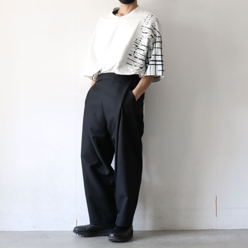 yoshio kubo(ヨシオクボ) / タックワイドパンツ(TWILL WIDE PANTS 